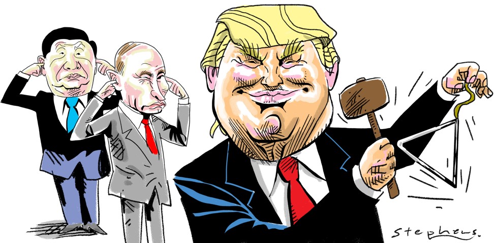 Xi Putin Trump cartoon